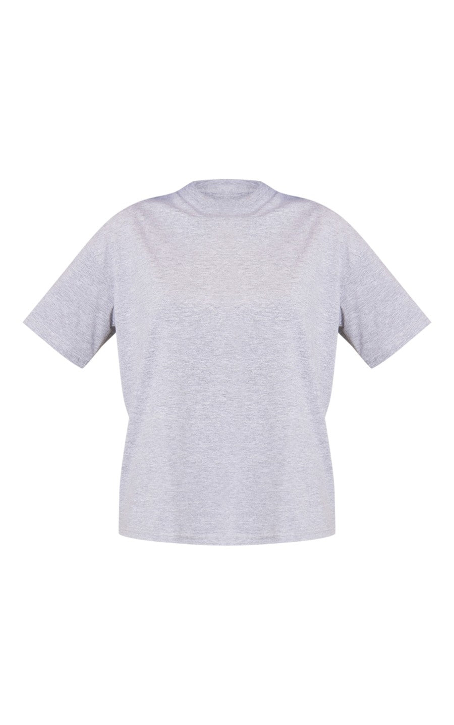 Ash Grey Cotton Oversized Boxy T-shirt