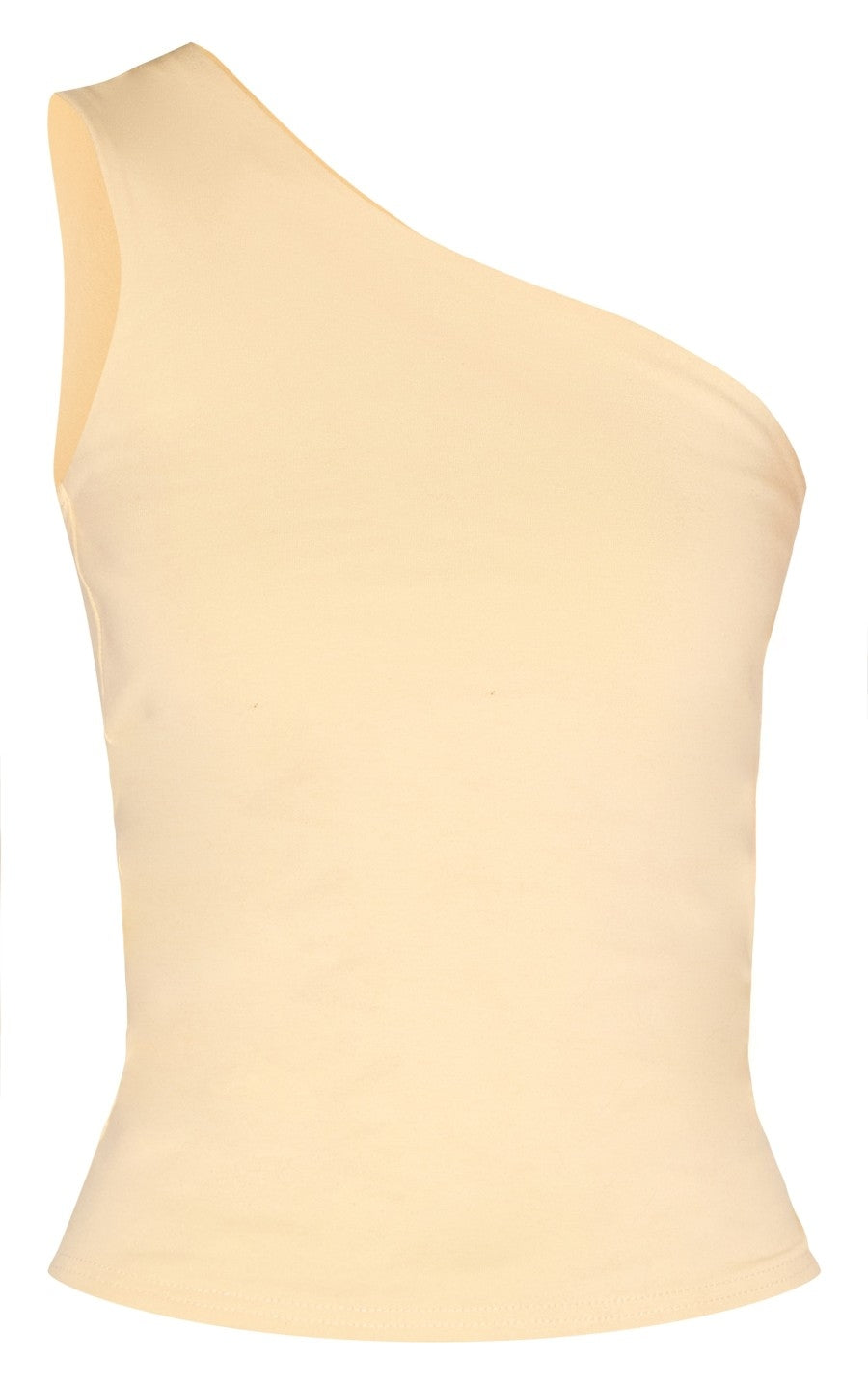 Almond Sleeveless One Shoulder Top